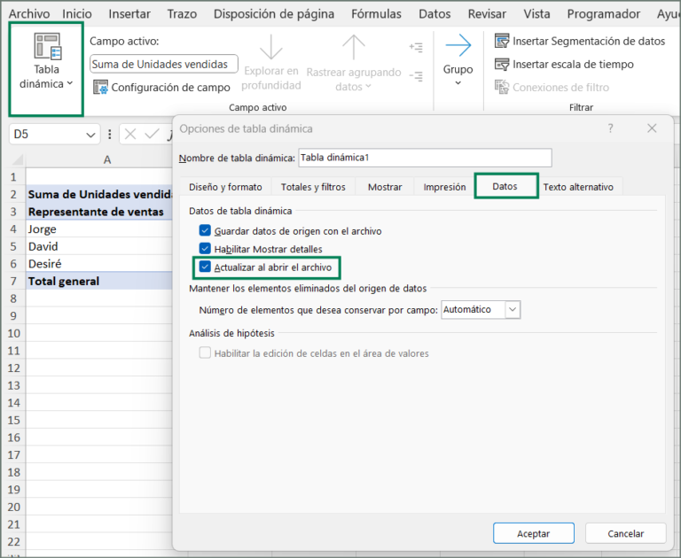 TABLAS DINÁMICAS CON ACTUALIZACIÓN AUTOMÁTICA EN EXCEL 365 OPTIMIZA TU