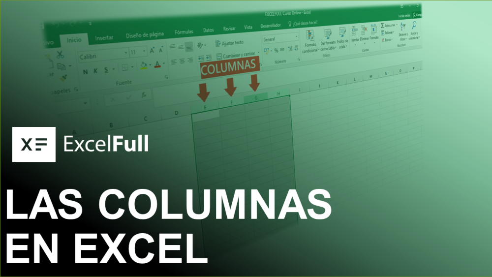 LAS COLUMNAS EN EXCEL