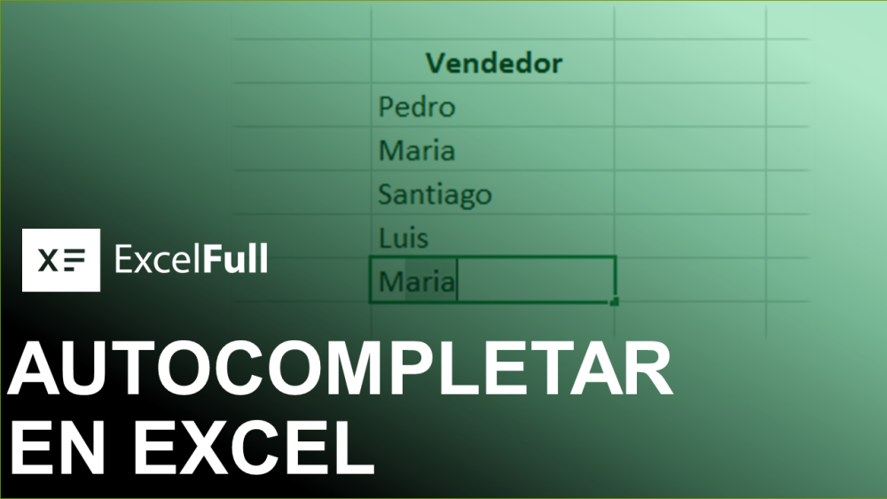 AUTOCOMPLETAR EN EXCEL