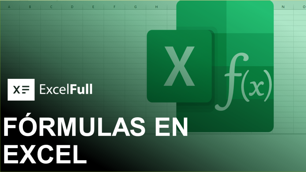 FÓRMULAS EN EXCEL