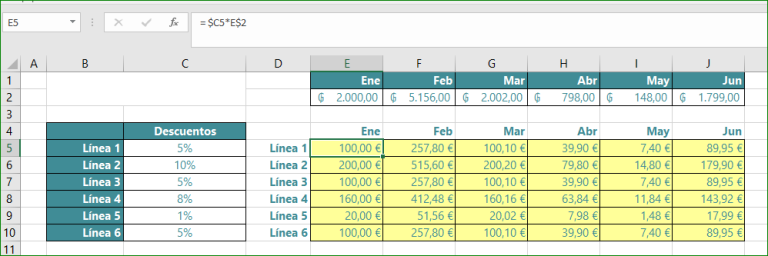 Referencias Mixtas En Excel Excelfullcom 7746