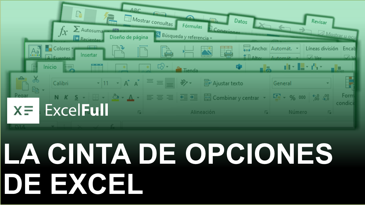 LA CINTA DE OPCIONES DE EXCEL - EXCELFULL.COM