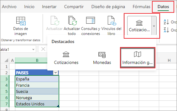 TIPOS DE DATOS: GEOGRAFÍA