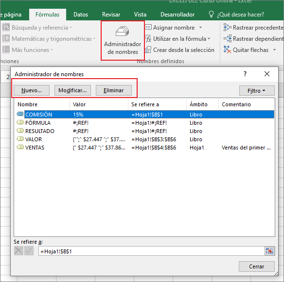 ADMINISTRADOR DE NOMBRES EN EXCEL