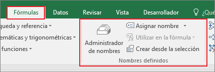 NOMBRE DEFINIDO EN EXCEL