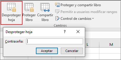 PROTEGER UNA HOJA DE CÁLCULO