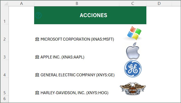 datos vinculados en Excel 