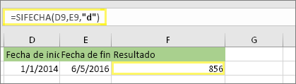 calcular la diferencia entre 2 fechas