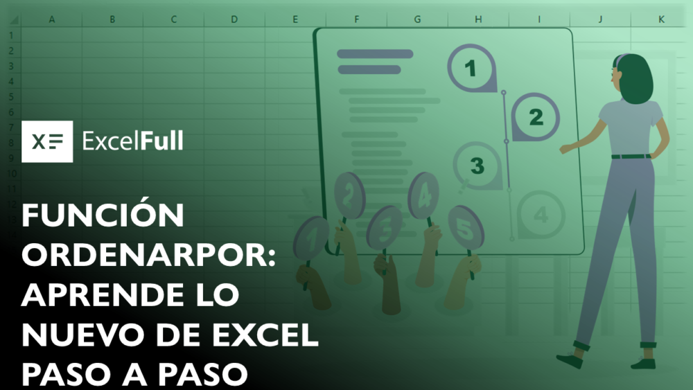 FUNCIÓN ORDENARPOR: APRENDE LO NUEVO DE EXCEL 365 PASO A PASO