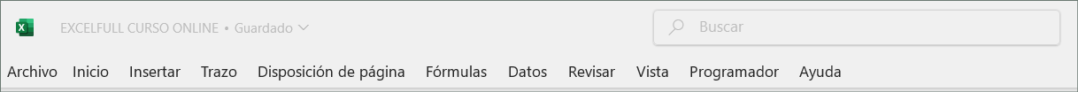 interfaz de Excel