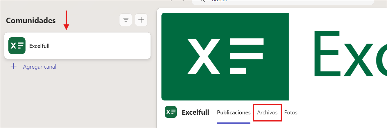 Microsoft Teams, Excel