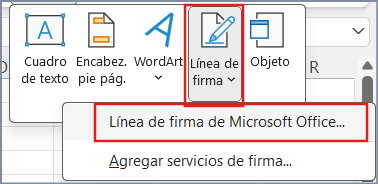 firmas digitales en Excel