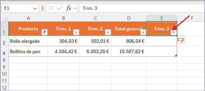 Tablas en Excel