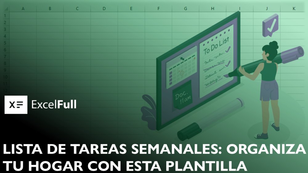 LISTA DE TAREAS SEMANALES EN EXCEL PLANTILLA