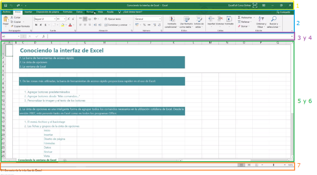 Conocer Excel y su Interfaz